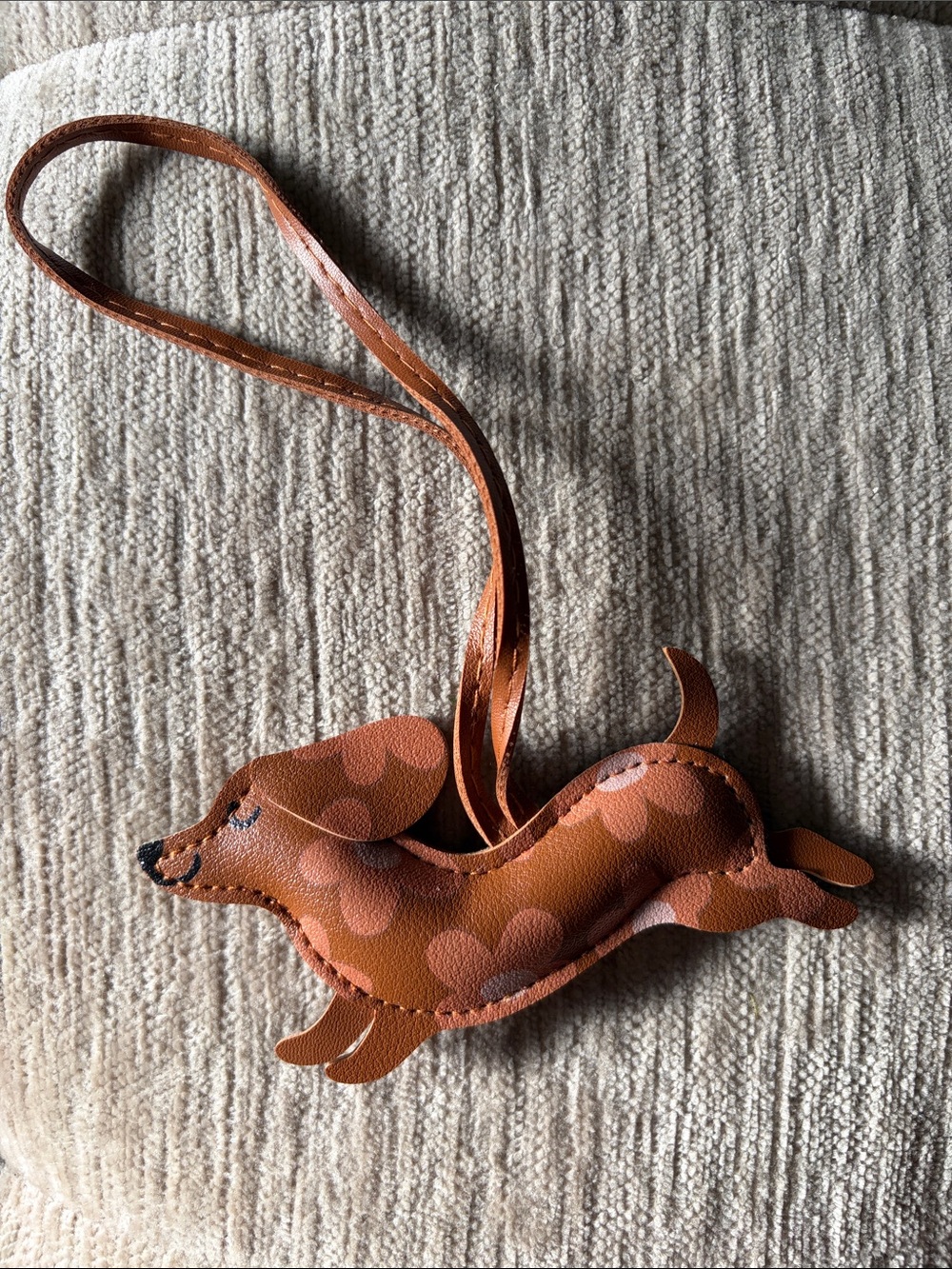 NEW Brown Dachshund Bag Charm Accessories